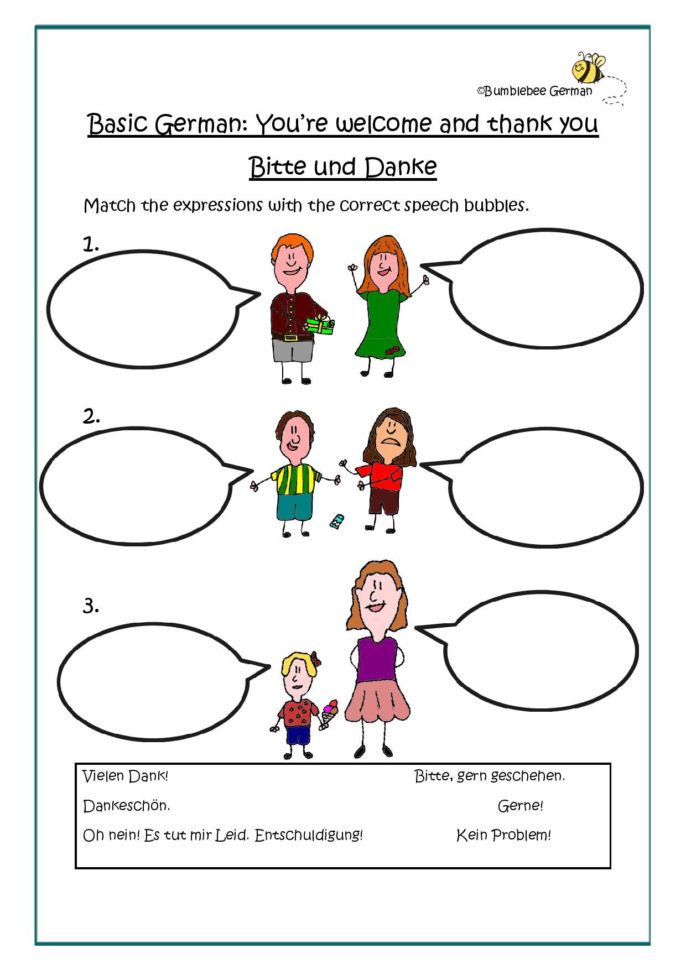 German Worksheets For Kids  Printouts  Beegerman