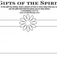 Gifts Of The Holy Spirit Worksheet  Soccerphysicsonline