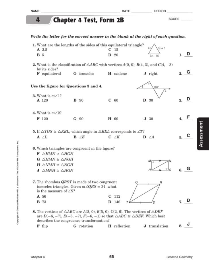 glencoe-geometry-chapter-4-worksheet-answers-db-excel