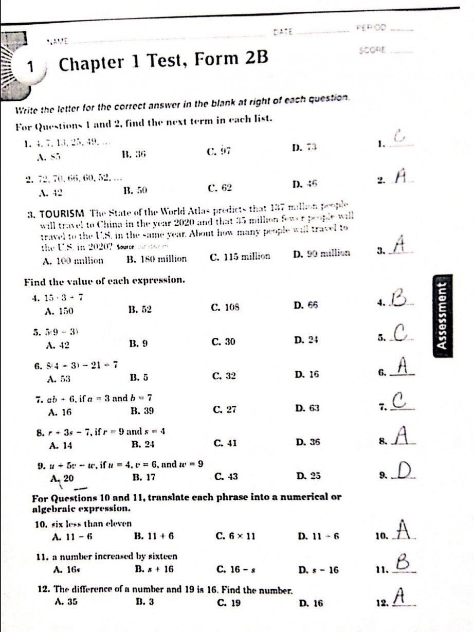 Glencoe Geometry Chapter 7 Worksheet Answers Db excel