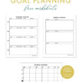 Goal Planning Worksheets For Creatives – Erika Firm