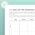 Goal Setting Worksheets For Your Success  Successgrid