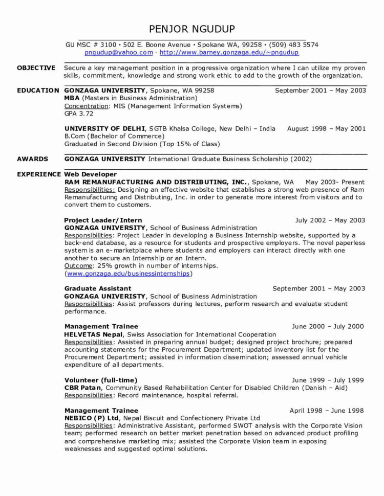 Gonzaga Degree Worksheets  Yooob