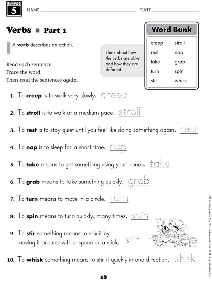 Grade 5 English Worksheets