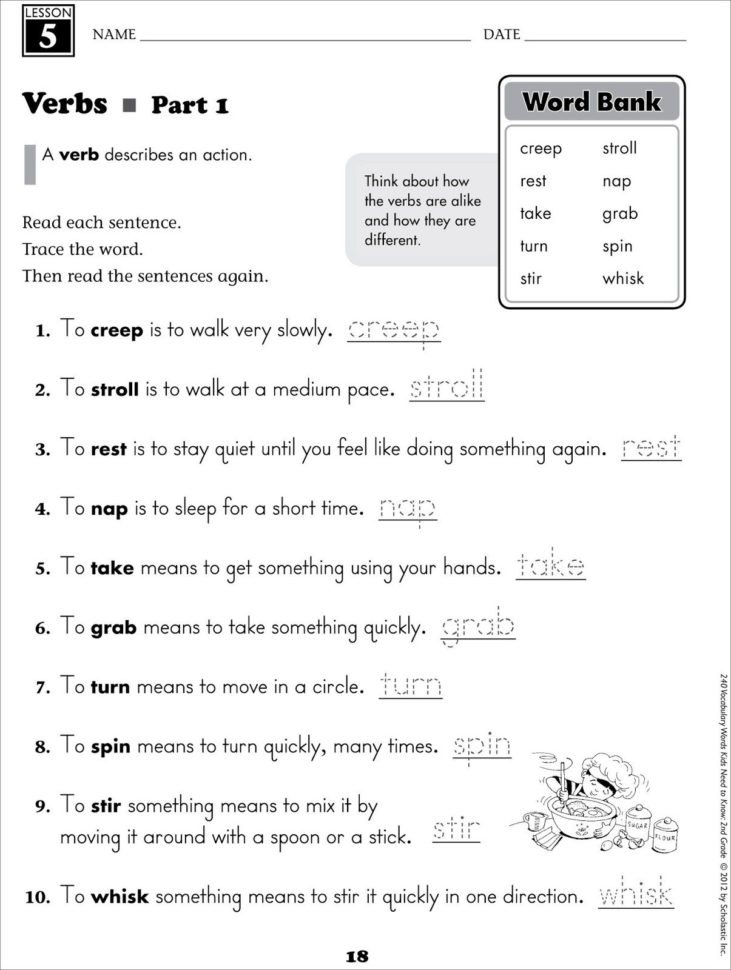 Grade 5 English Worksheets
