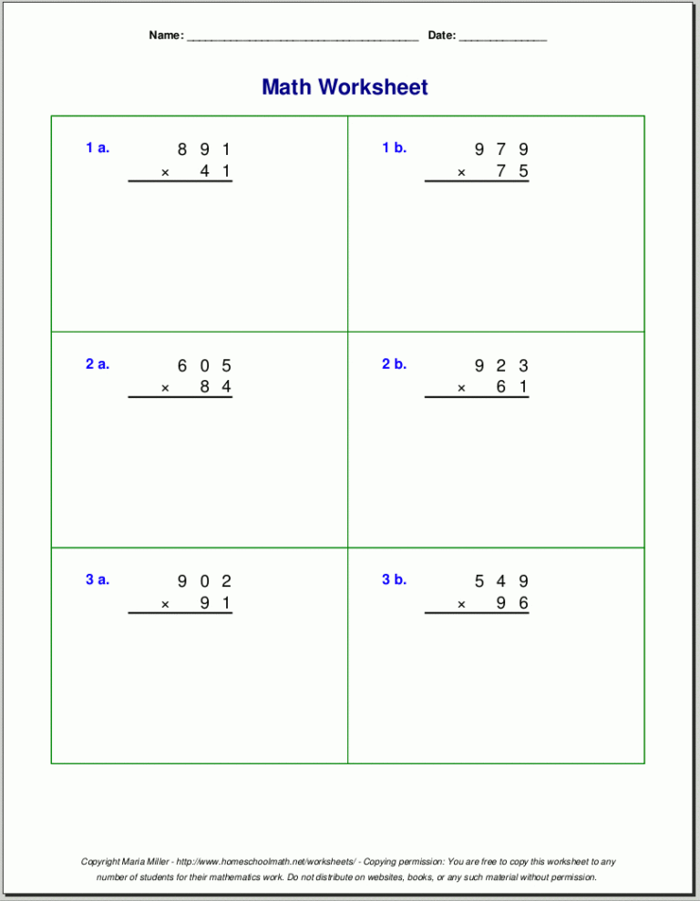 2 digit by 2 digit multiplication worksheets pdf db excelcom
