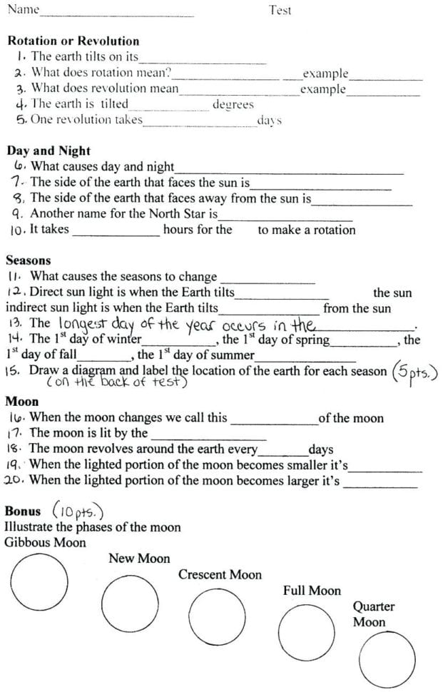 Grade 9 Science Worksheets – Huskypaperco