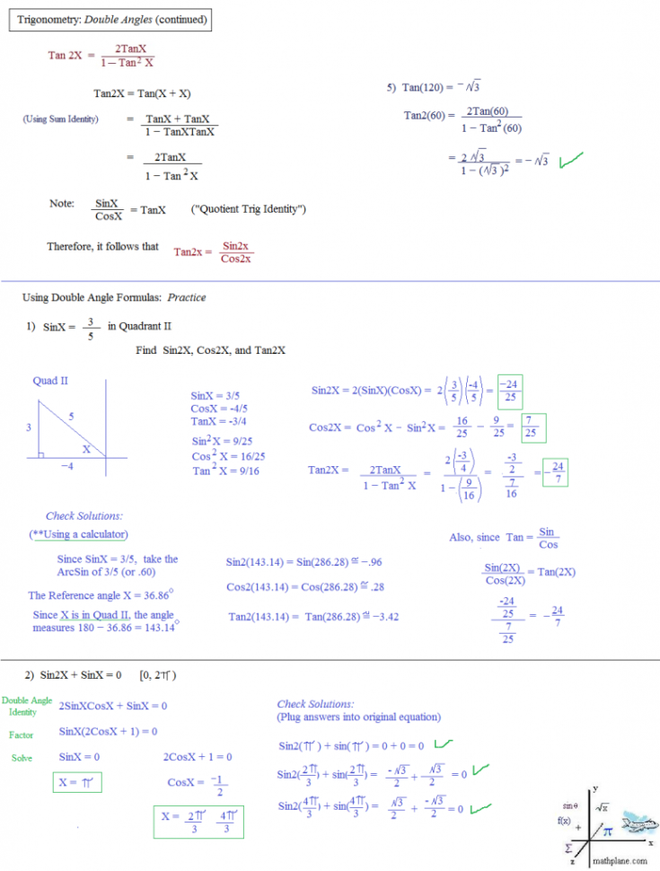 Grade Math Trigonometry Worksheets Kindergarten Plane Trig