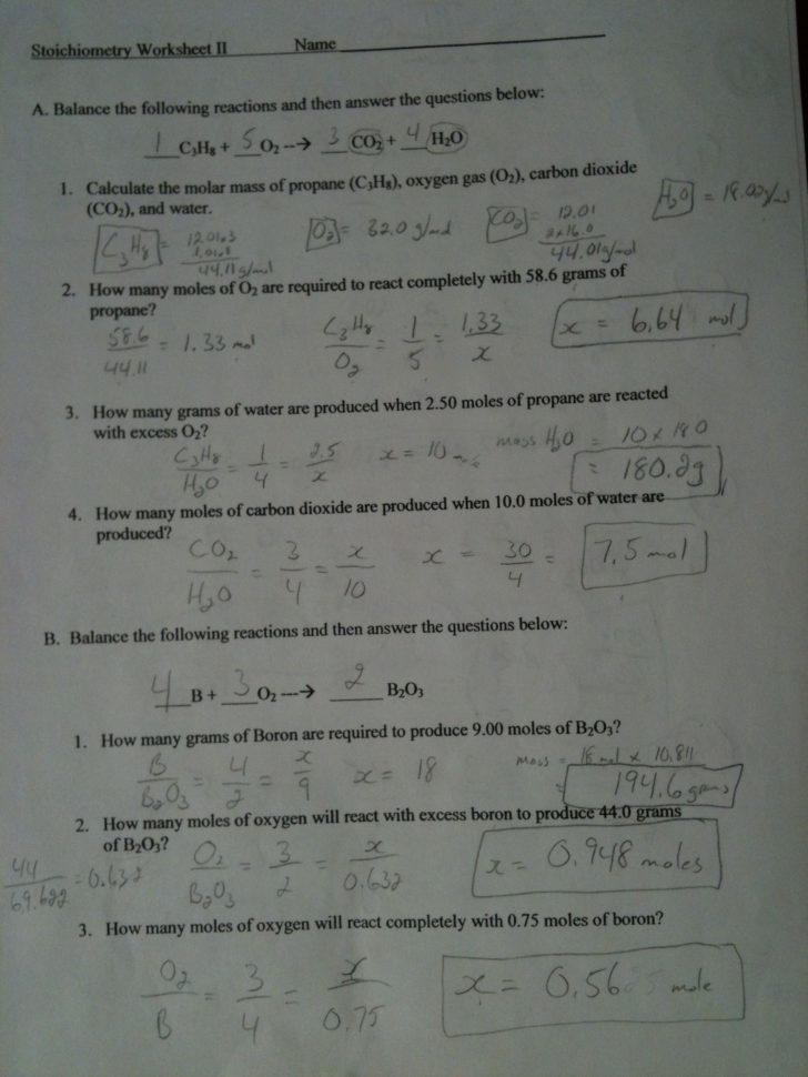 Grade University Chemistry Chemical Reactions Stoichiometry