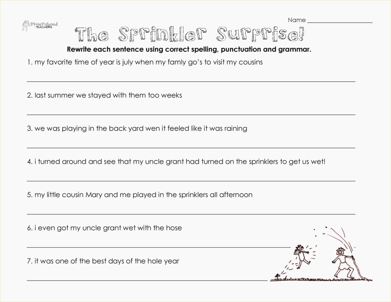 Grammar Worksheets For Grade 4