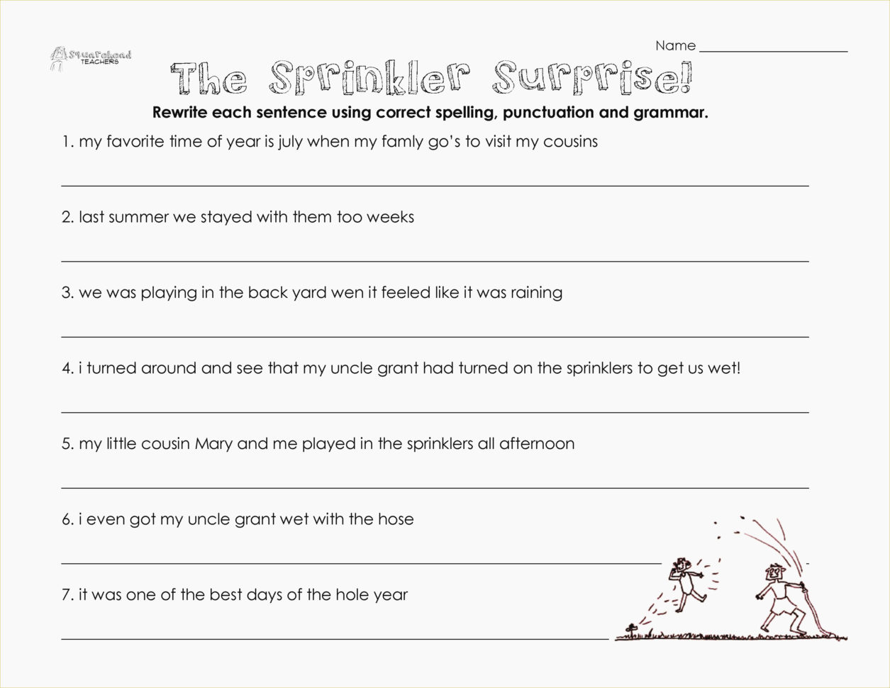 Grammar Worksheets For Grade 4