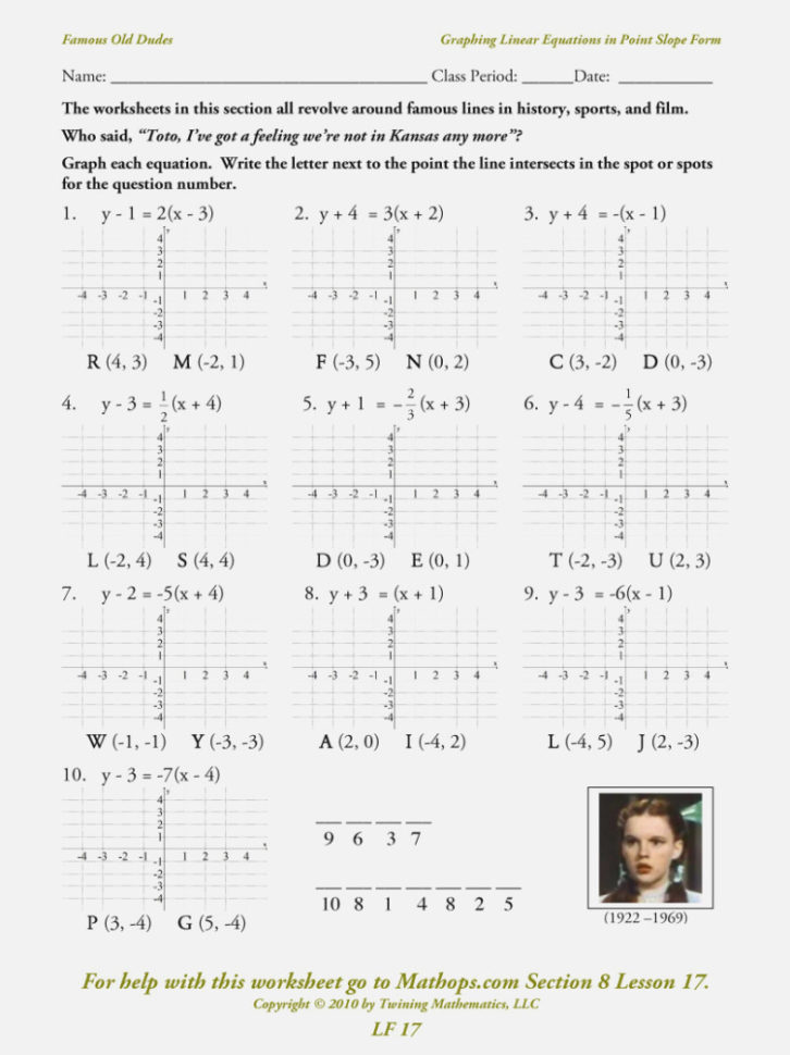 Graph Lines In Standard Form Worksheet Best Of Graphing