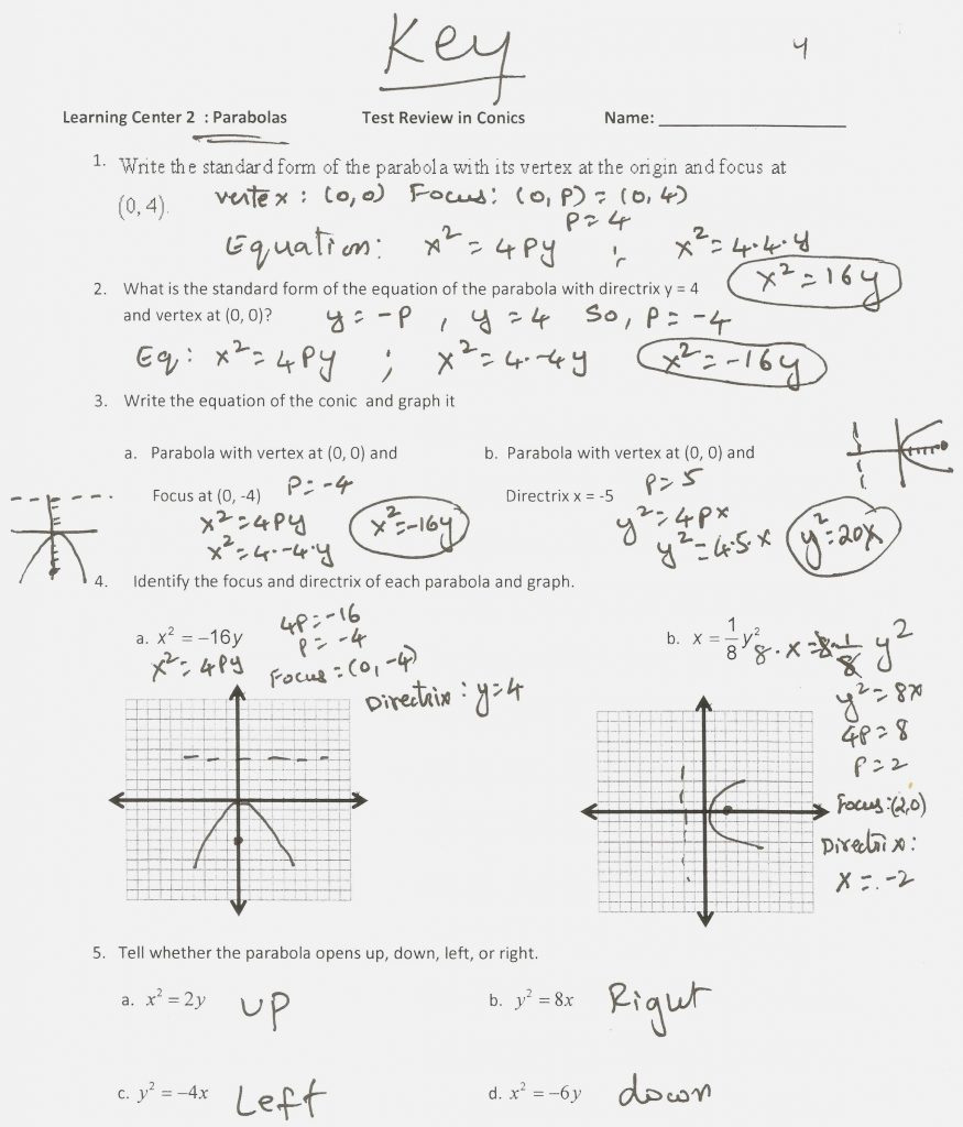 graphing-a-parabola-from-vertex-form-worksheet-answers-db-excel