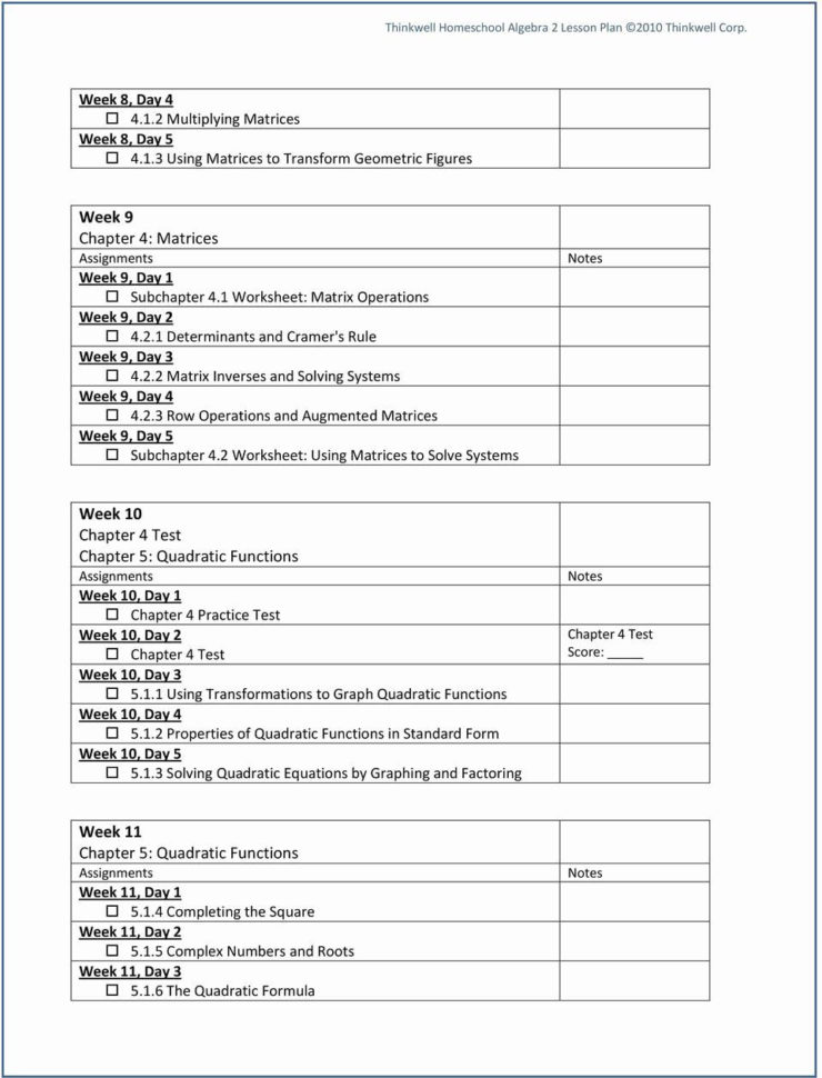 Graphing Quadratic Equations Worksheet