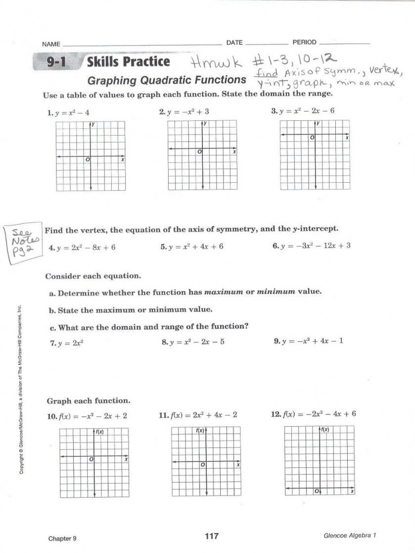 graphing-quadratic-functions-worksheet-answers-algebra-2-db-excel