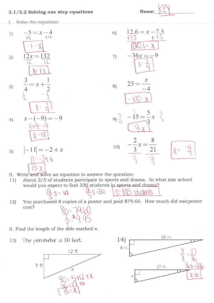 Graphing Systems Of Equations Worksheet Answer Key