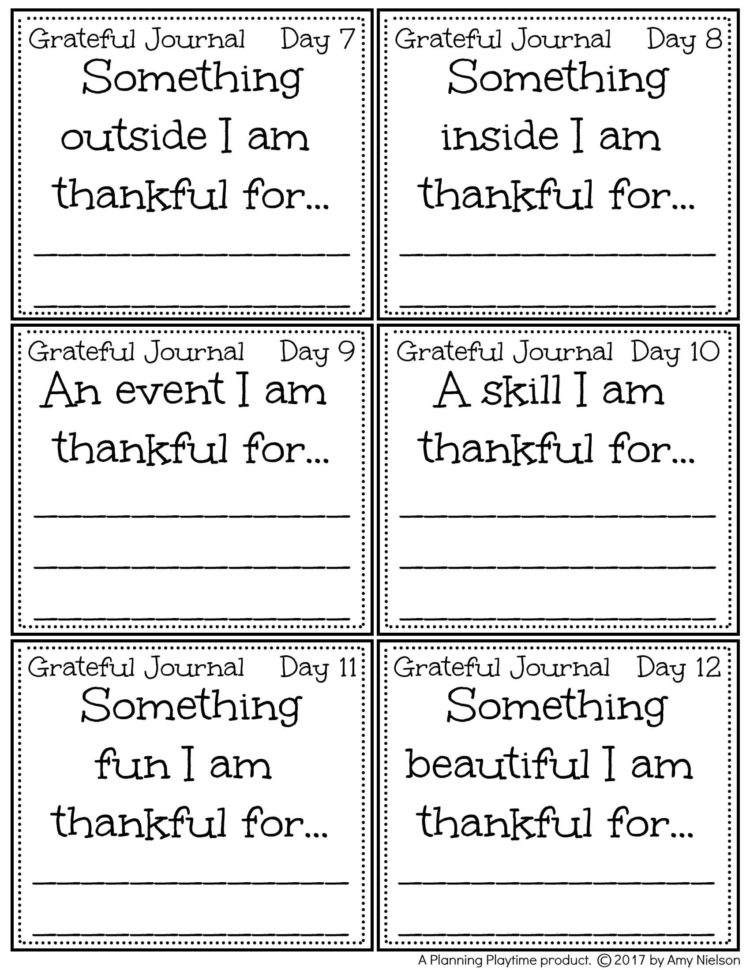Gratitude Game  Planning Playtime