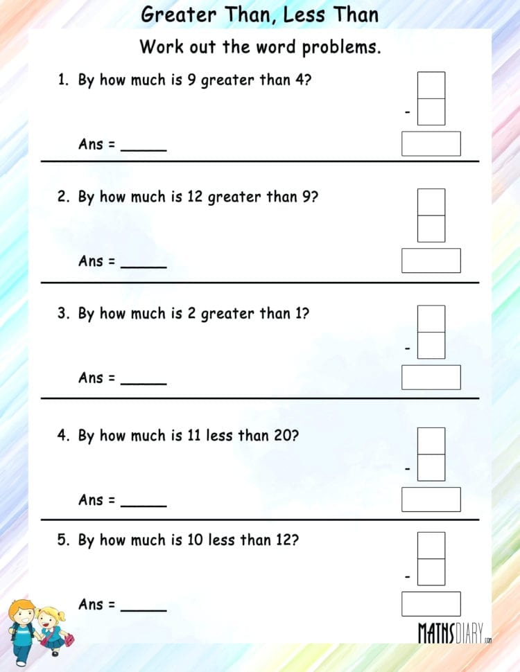 Greater Or Less Than Math Greater Less Than Worksheet 3