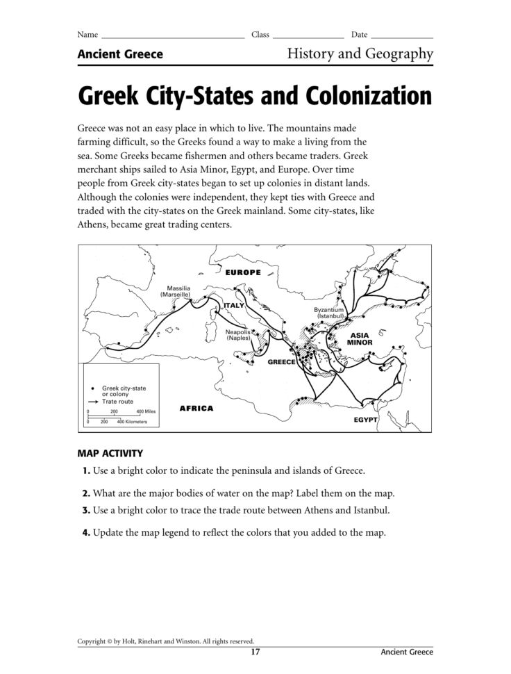 Greek Citystates And Colonization