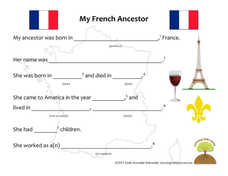 French Worksheets For Kids