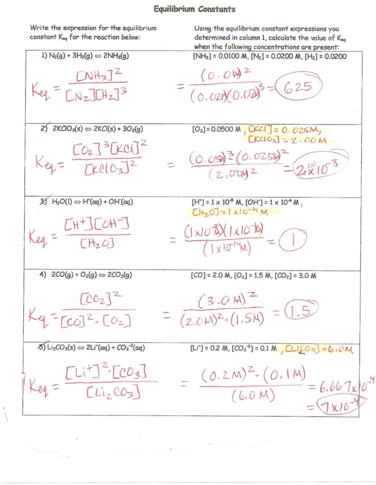 Charles Law Chem Worksheet 14 2 Answer Key