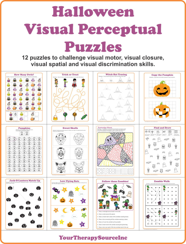 Halloween Visual Perceptual Puzzles Halloween Visual Perceptual Puzzles