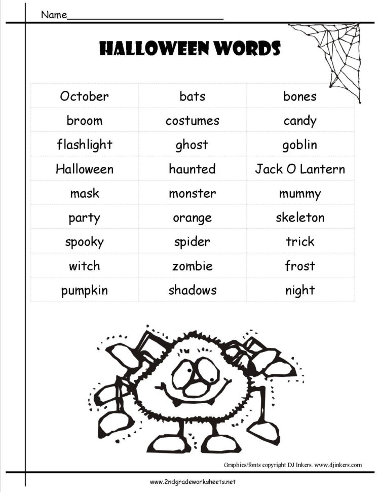 Halloween Worksheets And Printouts