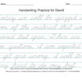 Handwriting Page Cursive Writing Worksheets Model Worksheet