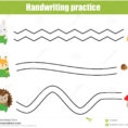 Handwriting Practice Sheet Educational Children Game
