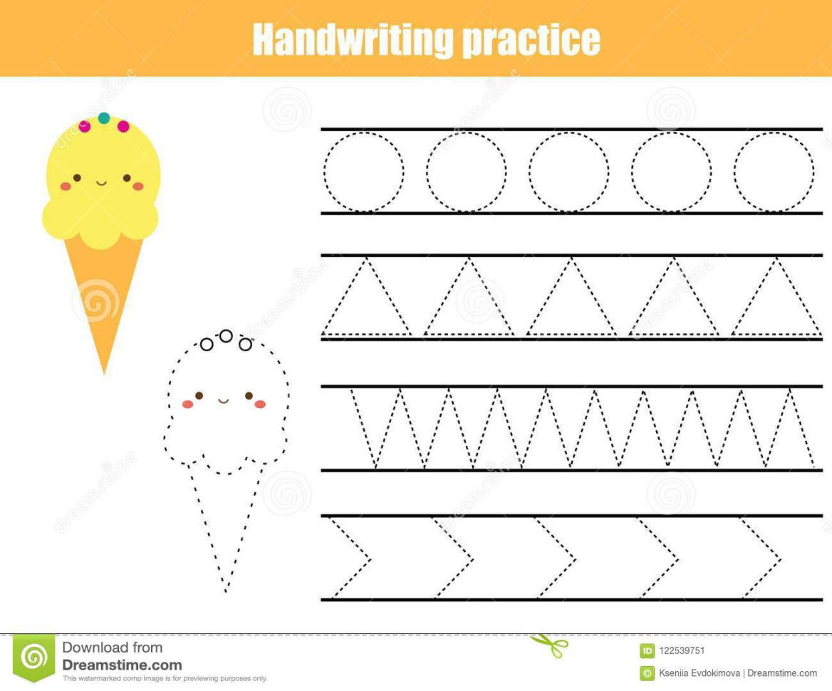 Handwriting Practice Sheet Educational Children Game