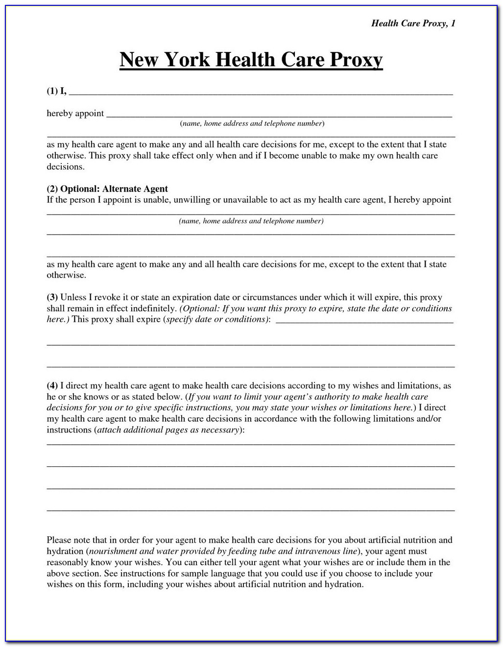 Health Care Surrogate Form Florida Bar  Form  Resume