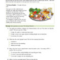 Healthy Eating  Reading Comprehension  Food  Lifestyle