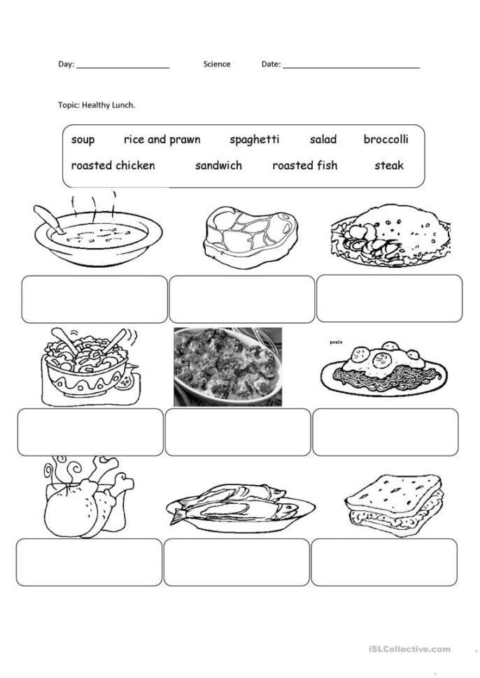 Healthy Food  English Esl Worksheets