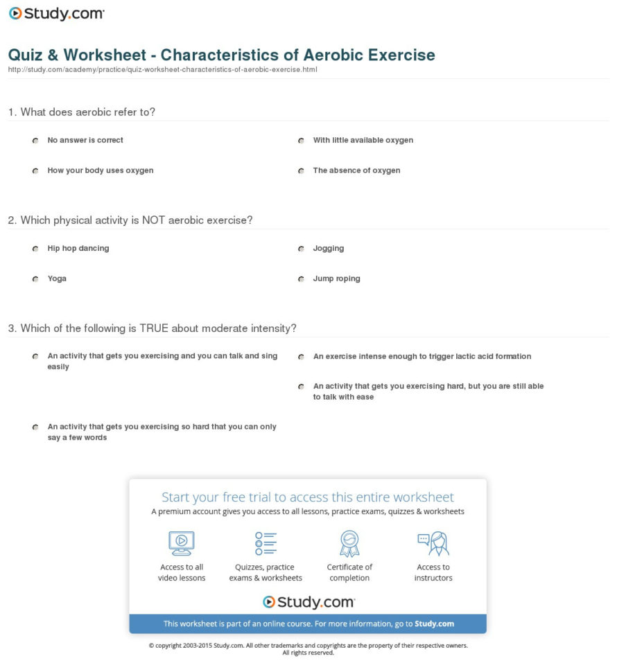 Healthy Lifestyle Quiz Questions