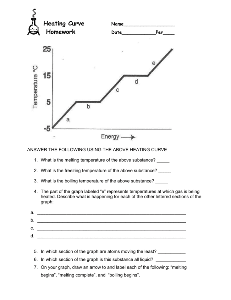 Heating Cooling Curve Worksheet Answers db excel com