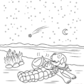Henry And Mudge Under Ther Yellow Moon Coloring Page  Free