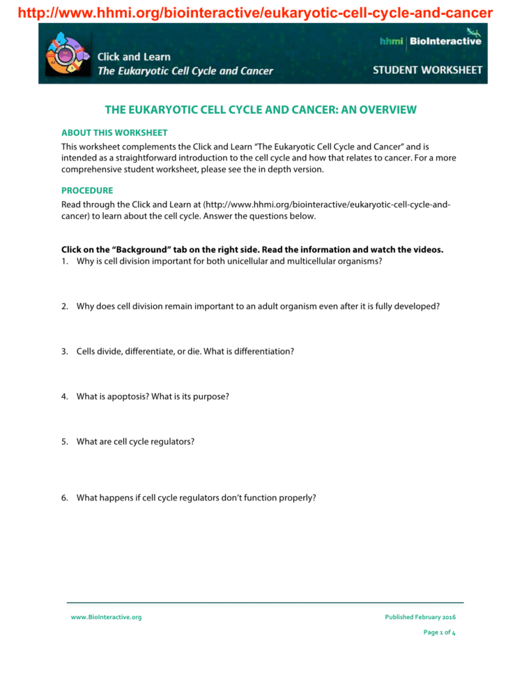 Hhmibiointeractiveeukaryoticcellcycleand