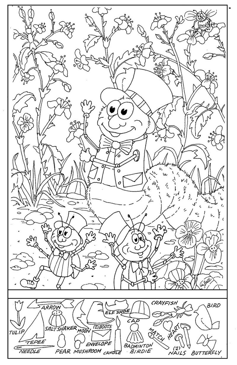 Hidden Picture Worksheets Free » Printable Coloring Pages For Kids