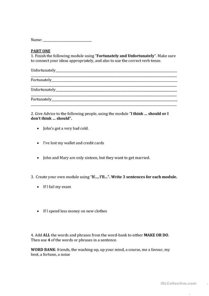 High School Grammar  English Esl Worksheets