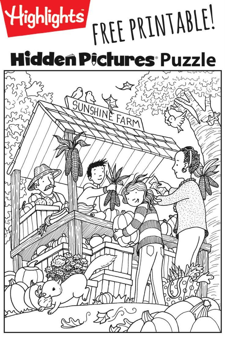 Highlights Hidden Pictures Printable Worksheets Db excel