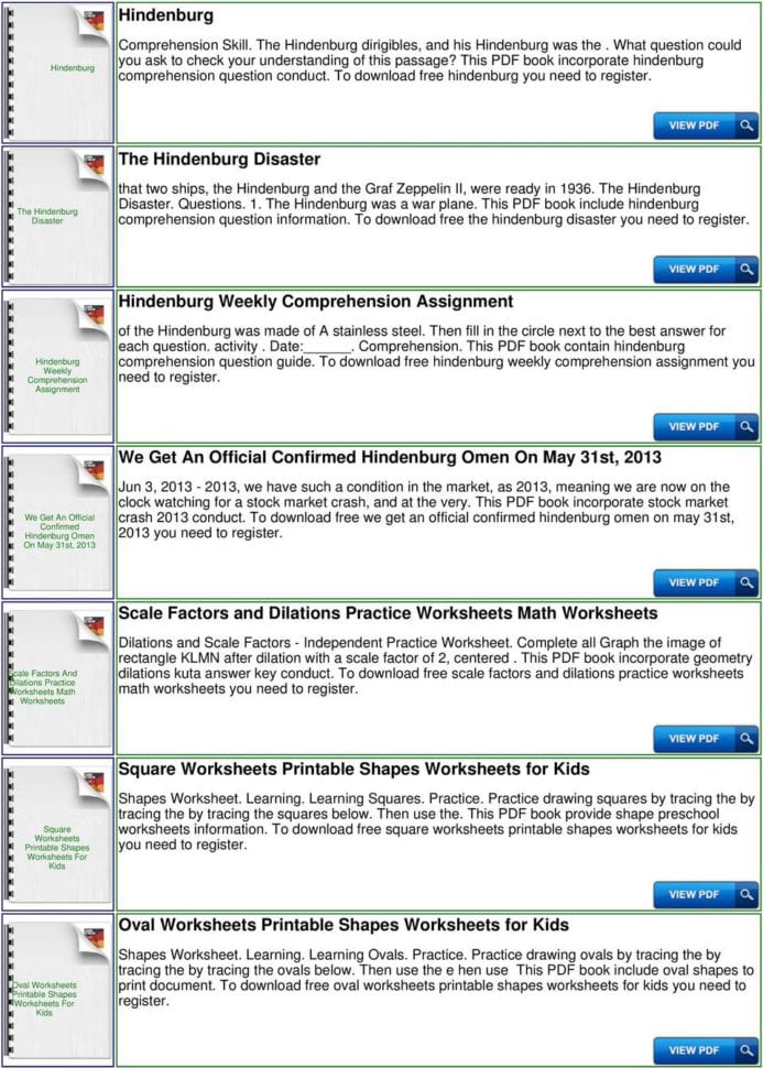 Hindenburg Worksheets  Pdf
