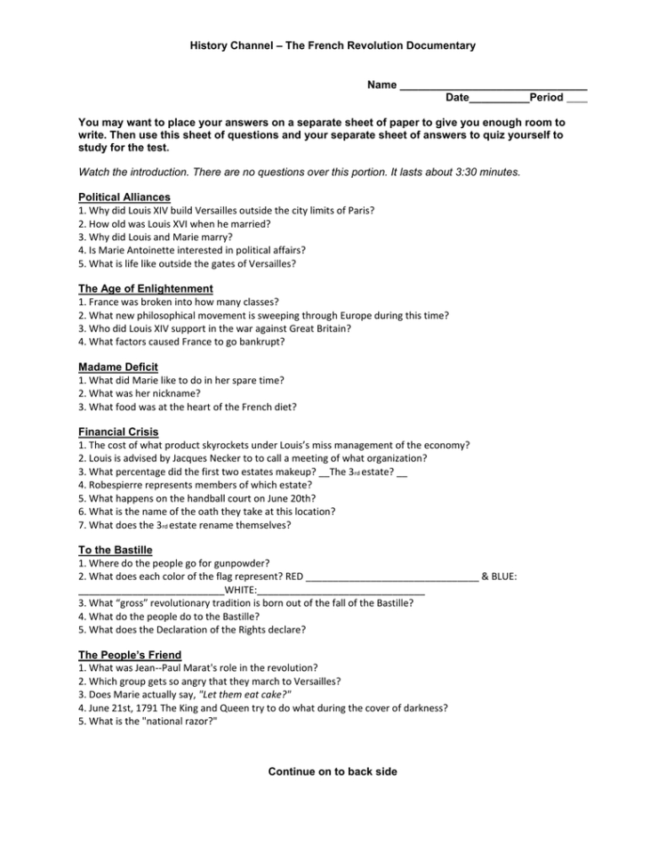 the-french-revolution-history-channel-worksheet-db-excel