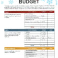 Holidaybudgetingworksheet  Talking Cents