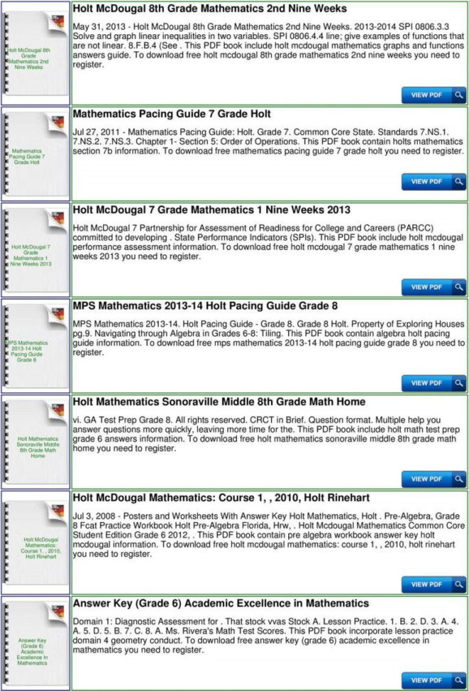 Holt Mathematics Worksheets With Answers  Lobo Black