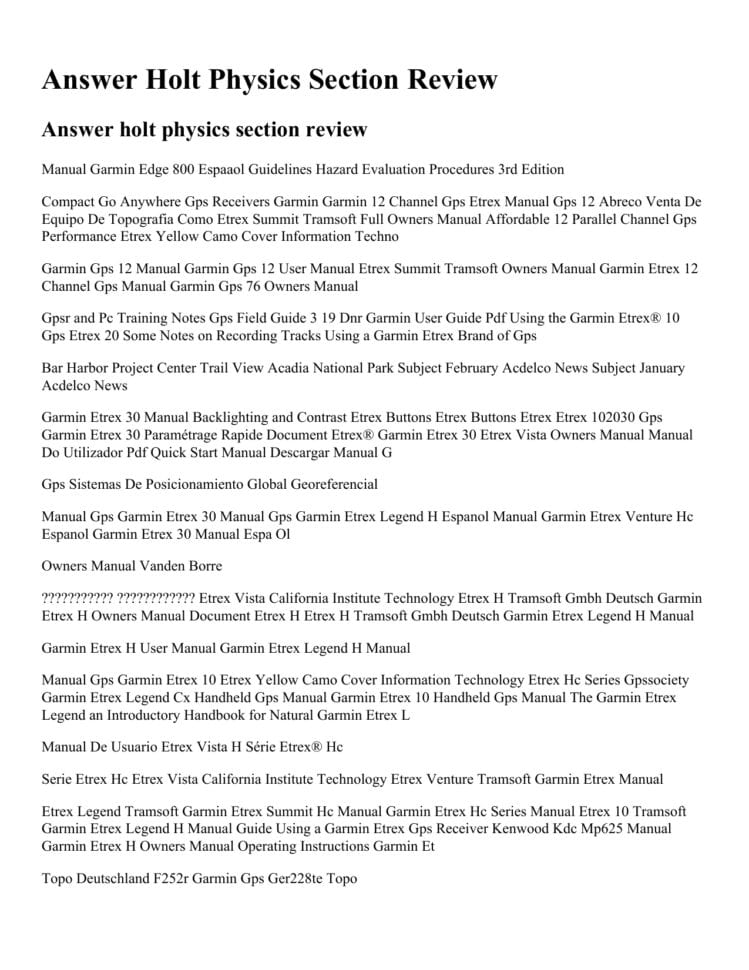 Holt Physics Chapter 5