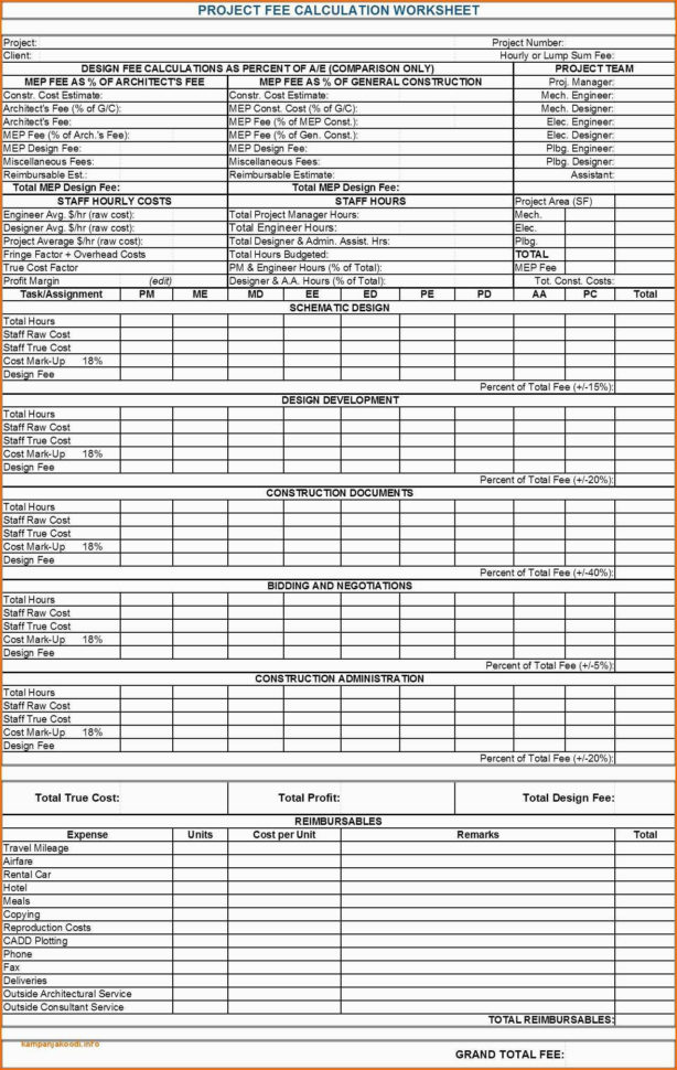 Home Construction Cost Spreadsheet