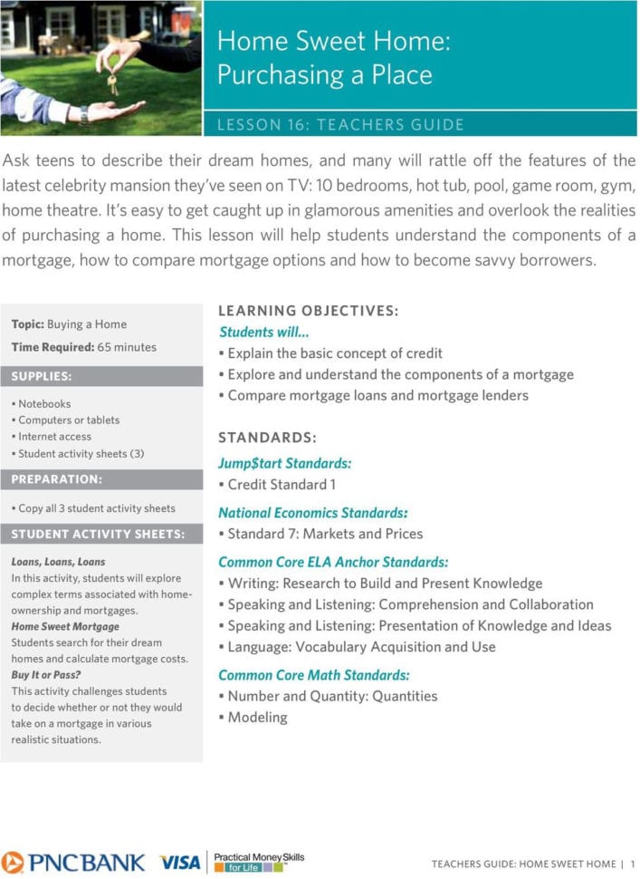 Home Sweet Home Purchasing A Place  Pdf