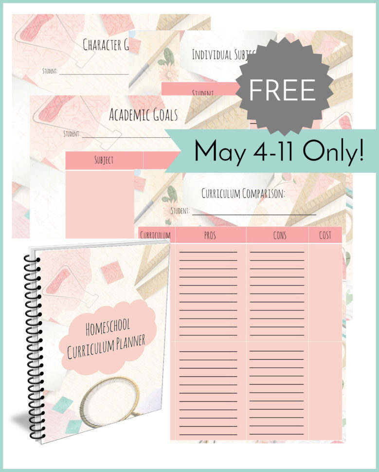 Homeschool Curriculum Planner  Free For A Limited Time Homeschool Curriculum Planner  Free For A Limited Time
