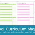 Homeschool Curriculum Shopping List Free Printable