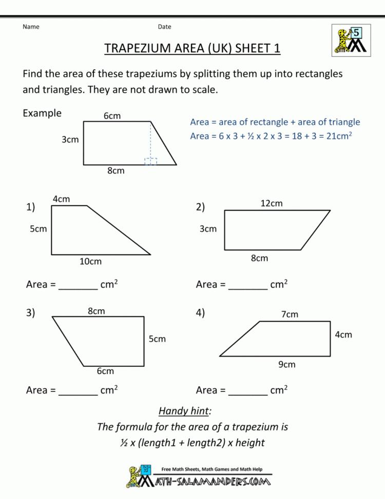 Homework Worksheets For 6Th Grade Math Practice Free